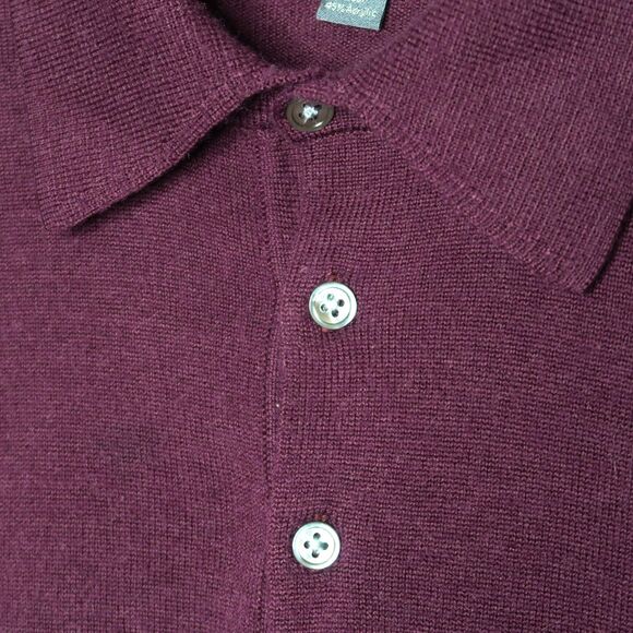 Men's Warehouse Modern Fit Sweater Size LT‎ Large Tall Purple Merino Wool - Picture 7 of 8